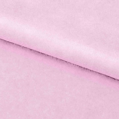 Велюр JS LIGHT 1, 220 гр/м2, шир.150 см, (3,3 м/кг), цвет бл.розовый - купить в Азове. Цена 1 055.34 руб.