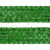 Тесьма с пайетками D4, шир. 35 мм/уп. 25+/-1 м, цвет зелёный - купить в Азове. Цена: 1 308.30 руб.