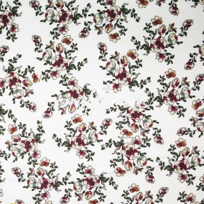 Плательная ткань "Фламенко" 23.1, 80 гр/м2, шир.150 см, принт растительный - купить в Азове. Цена 264.56 руб.