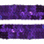 Тесьма с пайетками 12, шир. 20 мм/уп. 25+/-1 м, цвет фиолет - купить в Азове. Цена: 778.19 руб.