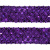 Тесьма с пайетками 12, шир. 35 мм/уп. 25+/-1 м, цвет фиолет - купить в Азове. Цена: 1 308.30 руб.