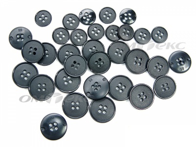 51926/15 мм (4 пр) черные пуговицы (брючные) - купить в Азове. Цена: 1.50 руб.