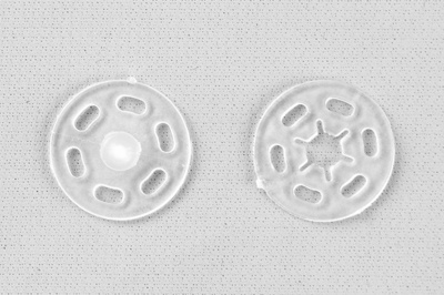 Кнопки пришивные пластиковые 15 мм, блистер 24шт, цв.-прозрачные - купить в Азове. Цена: 68.79 руб.