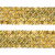 Тесьма с пайетками D16, шир. 35 мм/уп. 25+/-1 м, цвет золото - купить в Азове. Цена: 1 281.60 руб.