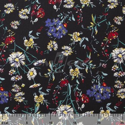 Плательная ткань "Фламенко" 6.2, 80 гр/м2, шир.150 см, принт растительный - купить в Азове. Цена 239.03 руб.