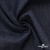 Ткань костюмная "Джинс" с начесом, 320 г/м2, 80% хлопок 20%полиэстер, шир. 160 см, т.синий - купить в Азове. Цена 492.24 руб.