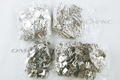 Крючки брючные 4 шипа "Стром" 144 шт. никель - купить в Азове. Цена: 383.97 руб.
