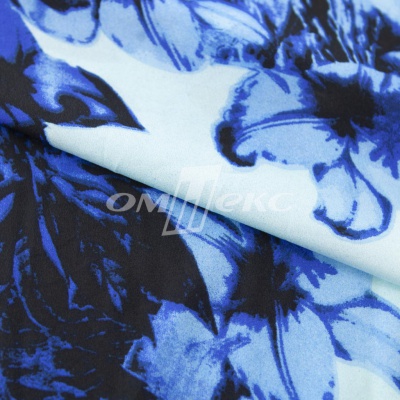 Плательная ткань "Фламенко" 19.1, 80 гр/м2, шир.150 см, принт растительный - купить в Азове. Цена 241.49 руб.
