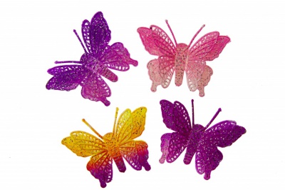 Бабочка декоративная пластиковая #12 - купить в Азове. Цена: 7.16 руб.