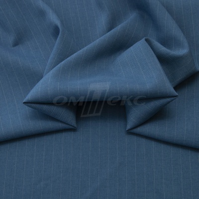 Костюмная ткань "Жаклин", 188 гр/м2, шир. 150 см, цвет серо-голубой - купить в Азове. Цена 426.49 руб.