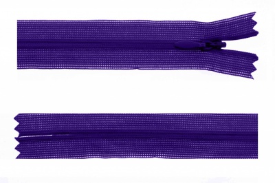 Молния потайная Т3 866, 20 см, капрон, цвет фиолетовый - купить в Азове. Цена: 5.27 руб.