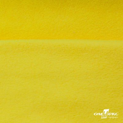 Флис DTY 14-0760, 240 г/м2, шир. 150 см, цвет яркий желтый - купить в Азове. Цена 640.46 руб.