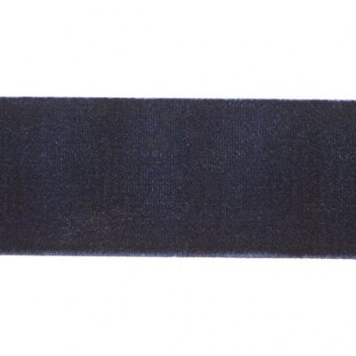 Лента бархатная нейлон, шир.25 мм, (упак. 45,7м), цв.180-т.синий - купить в Азове. Цена: 800.84 руб.