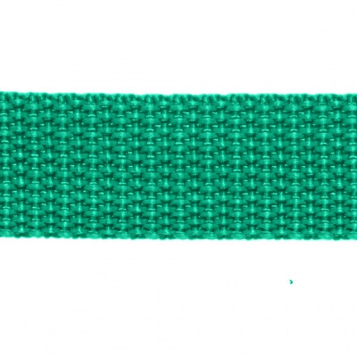 Стропа текстильная, шир. 25 мм (в нам. 50+/-1 ярд), цвет яр.зелёный - купить в Азове. Цена: 397.52 руб.