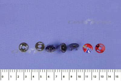 Кнопки магнитные МКМ-02, диам. 18 мм, чёрный никель - купить в Азове. Цена: 14.49 руб.