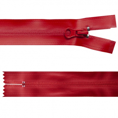 Молния водонепроницаемая PVC Т-7, 20 см, неразъемная, цвет (820)-красный - купить в Азове. Цена: 21.56 руб.