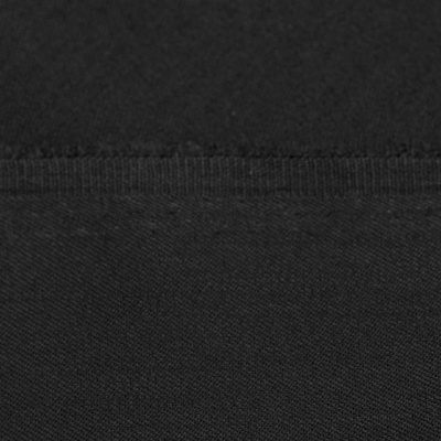 Костюмная ткань с вискозой "Рошель", 250 гр/м2, шир.150см, цвет чёрный - купить в Азове. Цена 438.12 руб.