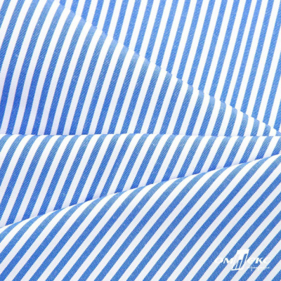 Ткань сорочечная Полоска Кенди, 115 г/м2, 58% пэ,42% хл, шир.150 см, цв.3-синий, (арт.110) - купить в Азове. Цена 306.69 руб.