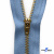 Молнии джинсовые металл т-4, 18 см латунь (YG), цв.-деним (231) - купить в Азове. Цена: 21.57 руб.