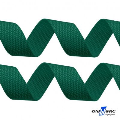 Зелёный- цв.876 -Текстильная лента-стропа 550 гр/м2 ,100% пэ шир.20 мм (боб.50+/-1 м) - купить в Азове. Цена: 318.85 руб.
