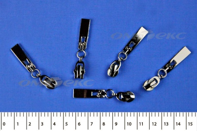 Слайдер декоративный, металлический №1/спираль Т7/никель - купить в Азове. Цена: 6.29 руб.