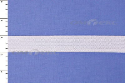 Резинка, 410 гр/м2, шир. 10 мм (в нам. 100 +/-1 м), белая бобина - купить в Азове. Цена: 3.31 руб.