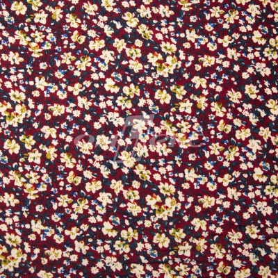 Плательная ткань "Софи" 5.1, 75 гр/м2, шир.150 см, принт растительный - купить в Азове. Цена 243.96 руб.