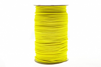 0370-1301-Шнур эластичный 3 мм, (уп.100+/-1м), цв.110 - желтый - купить в Азове. Цена: 459.62 руб.