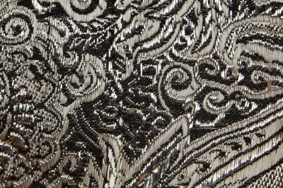 Ткань костюмная жаккард №11, 140 гр/м2, шир.150см, цвет тем.серебро - купить в Азове. Цена 383.29 руб.