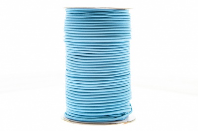 0370-1301-Шнур эластичный 3 мм, (уп.100+/-1м), цв.168 - голубой - купить в Азове. Цена: 459.62 руб.