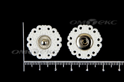 Кнопки пришивные №6 S20мм пластиковые белые - купить в Азове. Цена: 9.88 руб.