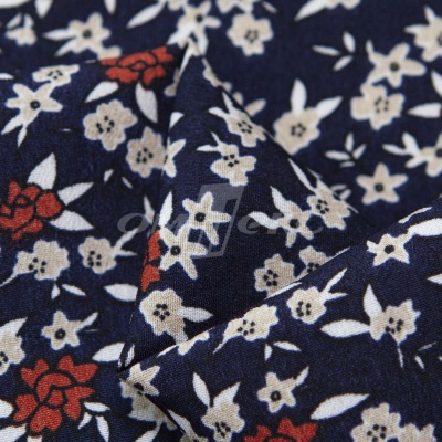Плательная ткань "Фламенко" 7.2, 80 гр/м2, шир.150 см, принт растительный - купить в Азове. Цена 239.03 руб.