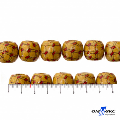 0189-Бусины деревянные "ОмТекс", 17 мм, упак.50+/-3шт - купить в Азове. Цена: 83.66 руб.
