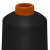 Нитки текстурированные кручёные, намот. 15 000 м, цвет чёрный - купить в Азове. Цена: 237.24 руб.