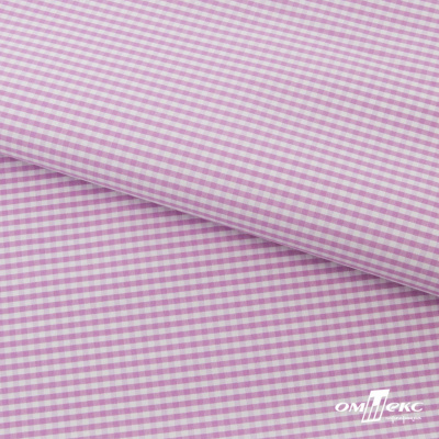 Ткань сорочечная Клетка Виши, 115 г/м2, 58% пэ,42% хл, шир.150 см, цв.1-розовый, (арт.111) - купить в Азове. Цена 306.69 руб.
