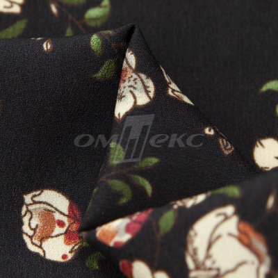 Плательная ткань "Фламенко" 3.1, 80 гр/м2, шир.150 см, принт растительный - купить в Азове. Цена 239.03 руб.
