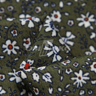 Плательная ткань "Фламенко" 11.2, 80 гр/м2, шир.150 см, принт растительный - купить в Азове. Цена 259.21 руб.