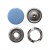 Кнопка рубашечная (закрытая) 9,5мм - эмаль, цв.182 - св.голубой - купить в Азове. Цена: 5.74 руб.