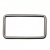 Рамка металлическая прямоугольная, 40 х 15 мм- тём.никель - купить в Азове. Цена: 4.60 руб.