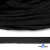 Шнур плетеный d-8 мм плоский, 70% хлопок 30% полиэстер, уп.85+/-1 м, цв.- чёрный - купить в Азове. Цена: 735 руб.