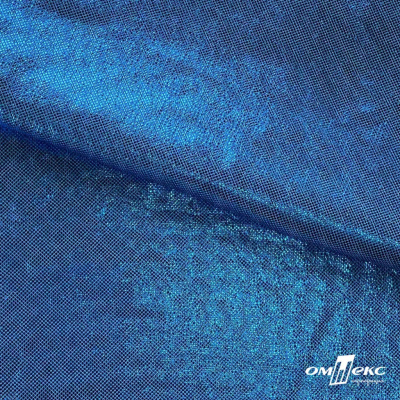 Трикотажное полотно голограмма, шир.140 см, #602 -голубой/голубой - купить в Азове. Цена 385.88 руб.