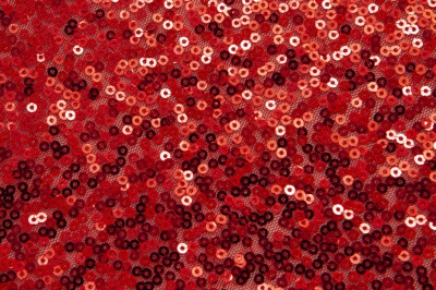 Сетка с пайетками №18, 188 гр/м2, шир.130см, цвет красный - купить в Азове. Цена 371 руб.