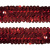 Тесьма с пайетками 3, шир. 30 мм/уп. 25+/-1 м, цвет красный - купить в Азове. Цена: 1 087.39 руб.