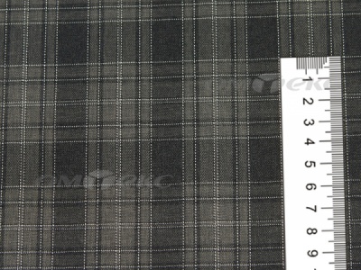 Ткань костюмная клетка 25235 2004, 185 гр/м2, шир.150см, цвет серый/бел - купить в Азове. Цена 